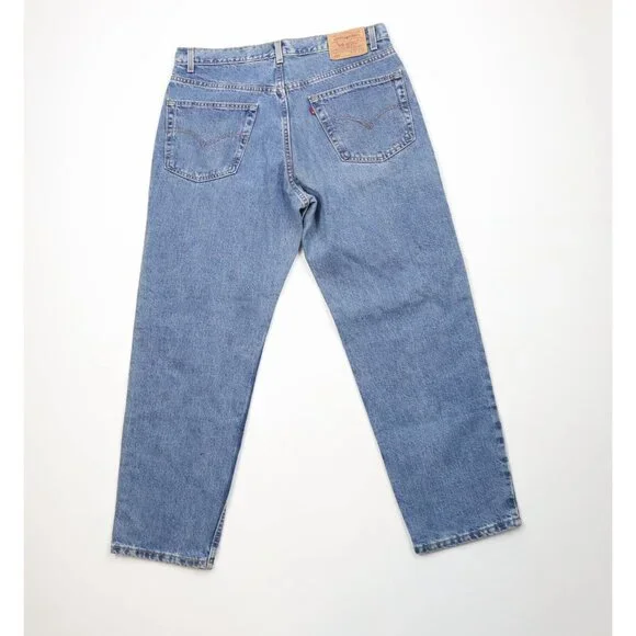 Vintage 90s Levis 550 Mens 38x30 Distressed Relaxed Fit Denim Jeans Blue USA